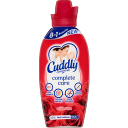 Photo of Cuddly Concentrate Complete Care Liquid Fabric Softener Conditioner, 850ml, Wild Rose, Long Lasting Fragrance 850ml