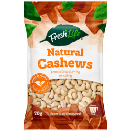 Photo of Fresh Life Cashews Natural 70g