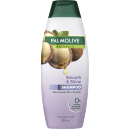 Photo of Palmolive Naturals Hair Shampoo, , Smooth & Shine With Macadamia Oil & Keratin, For Frizzy Hair, No Parabens, Phthalates Or Alcohol 350ml