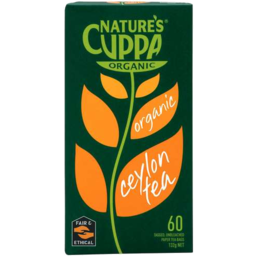 Photo of Natures Cuppa Organic Ceylon Tea 60 Pack