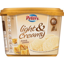 Photo of Peters Light & Creamy French Vanilla Ice Cream 1.8l