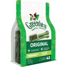 Photo of Greenies Core Dog Dental Treats Original Teenie 2-7kg 43pk 340g