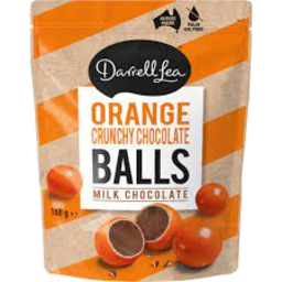 Photo of Darrell Lea Orange Crunchy Balls Milk Chocolate
