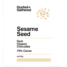 Photo of Hunted & Gathered Sesame Seed 70% Organic Chocolate
