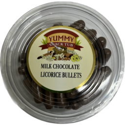 Photo of Yummy Milk Choc Licorice Bullets 200g