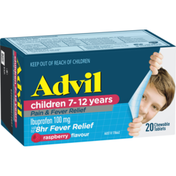 Photo of Advil Children 7-12 Years Chewable Raspberry 20 Tablets