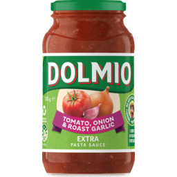 Photo of Dolmio Extra Tomato, Onion & Roast Garlic Pasta Sauce 500g 
