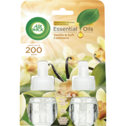 Photo of Air Wick Essential Oils Vanilla & Soft Cashmere Scented Oil Refill 2x21ml