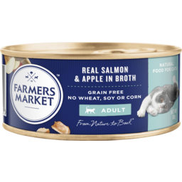 Photo of Farmers Market Grain Free Real Salmon And Apple In Broth Wet Adult Cat Food