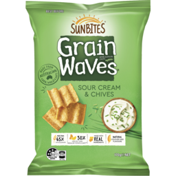 Photo of Sunbites Grain Waves Sour Cream & Chive 170gm