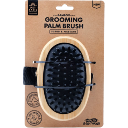 Photo of Pet Basic Bamboo Grooming Palm Brush Single Pack