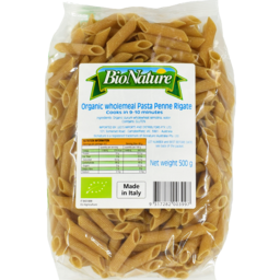 Photo of Bio Nature Organic Wholemeal Penne Rigate 500gm 