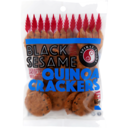 Photo of Spiral Foods Black Sesame Quinoa Crackers