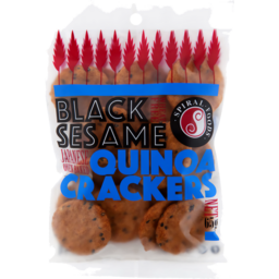 Photo of Spiral Foods Black Sesame Quinoa Crackers