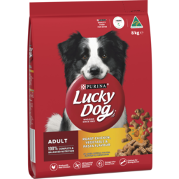 Photo of Lucky Dog Adult Roast Chicken Vegetable Pasta Flavour Dry Dog Food 8kg