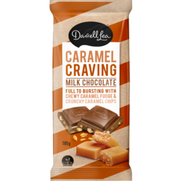 Photo of Darrell Lea Caramel Craving Milk Chocolate Block 180g
