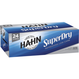 Photo of Hahn Super Dry Can 375ml 24 Pack