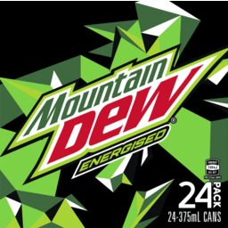 Photo of Mountain Dew Energised Cans 24x375ml