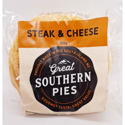 Photo of Great Southern Pie Steak & Cheese 220g