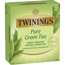 Photo of Twinings Pure Green Tea Bags 100 Pack 150g