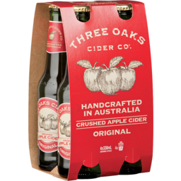 Photo of Three Oaks Original Cider Bottles