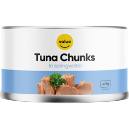 Photo of Value Tuna Chunks In Spring Water Easy Open Can