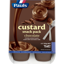 Photo of Pauls Custard Snack Pack Chocolate 6.0x150g