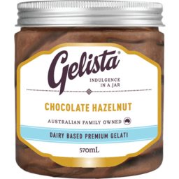 Photo of Gelista Dairy Based Chocolate Hazelnut Premium Gelati