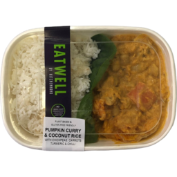 Photo of Eat Well Roasted Pumpkin & Chick Pea Curry With Coconut Rice 350g