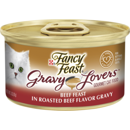 Photo of Fancy Feast Adult Gravy Lovers Beef Feast In Roasted Beef Flavor Gravy Wet Cat Food 85g