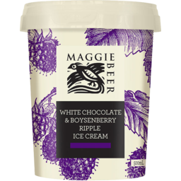 Photo of Maggie Beer Icecream White Choc Ripple 500ml