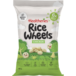 Photo of Healtheries Rice Wheels Chicken Flavour 6 Pack 126g