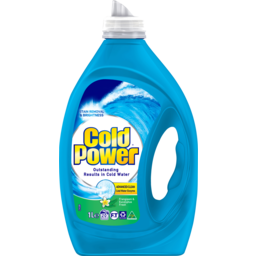 Photo of Cold Power Advanced Clean, Frangipani & Eucalyptus, Washing Liquid Laundry Detergent, 1 Litre 1l
