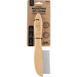 Photo of Pet Basic Bamboo Moulting Pet Comb Single Pack