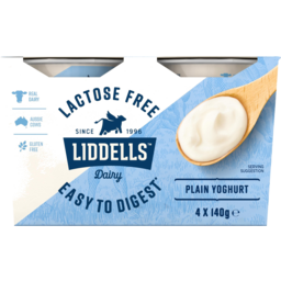 Photo of Liddells Lactose Free Plain Yoghurt 4x140g