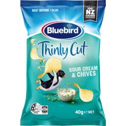 Photo of Bluebird Thinly Cut Sour Cream & Chives 40g