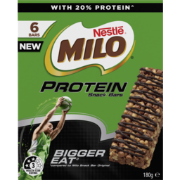 Photo of Nestle Milo Protein Snack Bars 6 Pack 180g