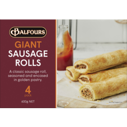 Photo of Balfours Giant Sausage Rolls 4 Pack 600g