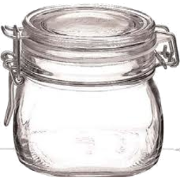 Photo of Jar Glass Storage With Clip 1l