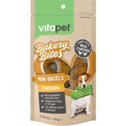 Photo of Vitapet Dog Treats Bakery Bites Bagels Chicken 5pk