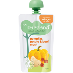 Photo of Natureland Baby Food Pouch Pumpkin Potato & Beef 6+ Month