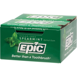 Photo of Epic (Naturally Sweet) Xylitol Spearmint Chewing Gum 12pk