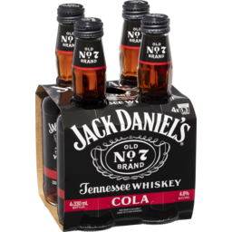 Photo of Jack Daniel's & Cola Stubbie 4 Pack