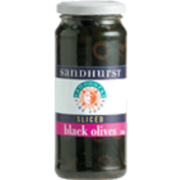 Photo of Sandhurst Sliced Black Olives 350g