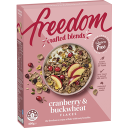 Photo of Freedom Foods Freedom Crafted Blends Cranberry & Buckwheat Flakes 400g 