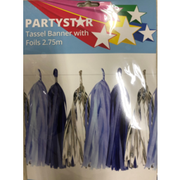 Photo of PartyStar Banner with Foil Tassels 1pk