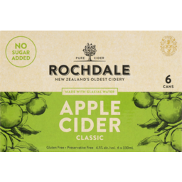 Photo of Rochdale Classic Apple Cider Cans 6 Pack 