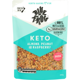 Photo of Blue Frog Keto Cereal Almond Peanut Raspberry 300 Gram 