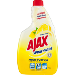 Photo of Ajax Spray N Wipe Lemon Citrus Multipurpose Cleaner Refill 750ml