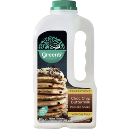 Photo of Green's Greens Temptations Choc Chip Buttermilk Pancake Shake With Oat Flour 335g